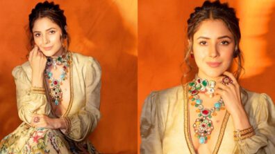 Shehnaaz Gill’s Diwali special ethnic look toasts with Victorian twist