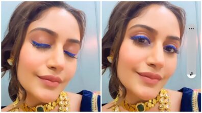 Sherdil Shergill: Surbhi Chandna looks droolworthy in gorgeous blue ethnic outfit with blue eyeliner, we are crushing