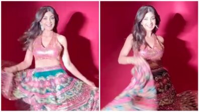 Shilpa Shetty Kundra’s bright floral appliqué lehenga could be your perfect festival pick