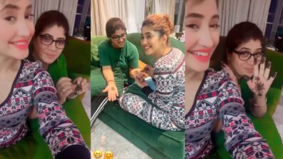Shivangi Joshi celebrates Karwa Chauth with mom, see viral video
