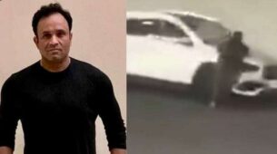 SHOCKING: Bollywood Producer Kamal Kishore Mishra allegedly runs over wife with car, incident caught on camera