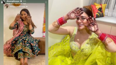 Kundali Bhagya Karwa Chauth Celebration: Shraddha Arya flaunts mehendi in green see-through outfit, Dheeraj Dhoopar posts snap of Vinny Arora saying ‘beautiful you…’