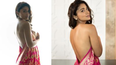 Shriya Saran Styles Her Saree In Backless Off-Shoulder Gown, Looks Smoking Hot