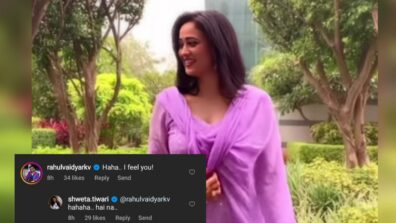 Shweta Tiwari looks super attractive in lavender salwar kameez, Rahul Vaidya says, “I feel you…”