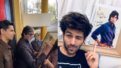 Sidharth Malhotra And Kartik Aaryan Are The Big Fans Of Amitabh Bachchan And Share The Autographs Of The Iconic Star