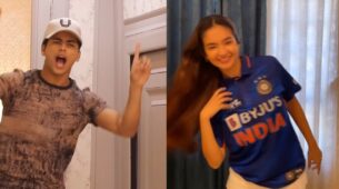 T20 World Cup: TV actors Siddharth Nigam and Anushka Sen cheer for Team India, watch videos