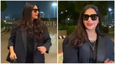 Sonam Kapoor’s Black Pantsuit Look For Travel Style Gives Us Major Fashion Goals