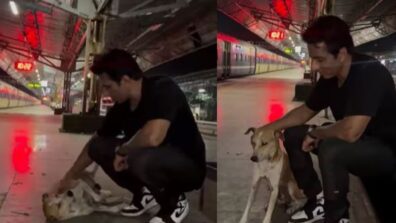 Sonu Sood Is An Animal Lover And Showers Love On The Street Dog While Travelling