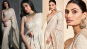 Style Your Creamy Pastel Saree Like Athiya Shetty, Mouni Roy, And Others