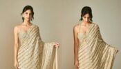 Suhana Khan Stuns Everyone In A Golden Corset And Saree Drapped By Mommy – Gauri Khan As She Attends Manish Malhotra’s Diwali Party, See Pics