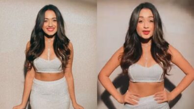 Sunn Re Sajaniya: Jannat Zubair Rahmani is burning hearts with perfection in deep-neck silver cut-out slit outfit, raises heat with red lipstick