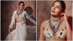 Surbhi Chandna is dreamy damsel in embellished Indo-western white suite