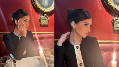 Trending: Tara Sutaria goes out for romantic candle-light dinner, looks droolworthy in all black outfit and puffed hairstyle