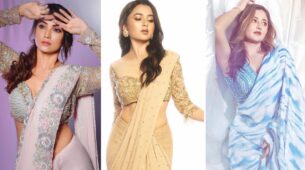 Tejasswi Prakash, Rashami Desai, And Adaa Khan Flaunting Hourglass Figure In Trend-Driven Sleek Saree