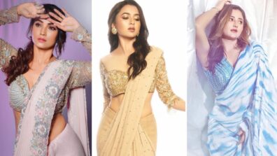 Tejasswi Prakash, Rashami Desai, And Adaa Khan Flaunting Hourglass Figure In Trend-Driven Sleek Saree