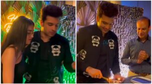Tejasswi Prakash Throws A Surprise Birthday Party For Boyfriend Karan Kundrra