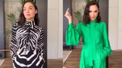 The World Famous Gal Gadot Looks Adorable As She Appears In Green, Yellow And Black Attires, See Video Clip