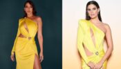Sara Sampaio Or Nora Fatehi: Who Rocked The Sultry One-Shoulder Cut-Out Bright Yellow Gown?