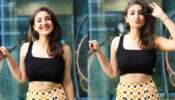 Trending: Dhvani Bhanushali sets vogue game on fire in black bralette and colour co-ord skirt, see sizzling snaps