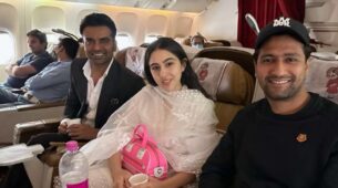 Trending: Sara Ali Khan bumps into Vicky Kaushal inside flight, see what happened next