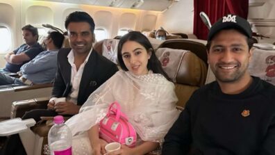 Trending: Sara Ali Khan bumps into Vicky Kaushal inside flight, see what happened next