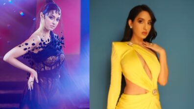 Ultimate Sensuality: Divya Khosla Kumar and Nora Fatehi almost bare it all in see-through cutout dresses, come feel the heat