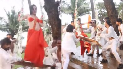 Urfi Javed Falls From Swing Shooting For Her Song Haye Haye Yeh Majboori