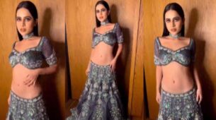 Urfi Javed Looks Ethereal In Embellished Lehenga With Choker Neckpiece