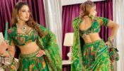 Urvashi Rautela Is Not Over Navratri And Looks Gorgeous In Green Lehenga