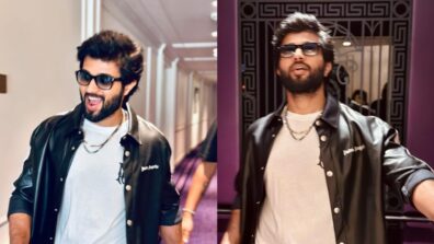 Vijay Deverakonda woos in dapper black leather jacket, fans go gaga