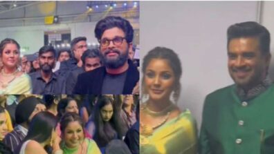 Viral Pics: Shehnaaz Gill sits next to Allu Arjun, spotted chilling with Sai Pallavi and R Madhavan at an award function