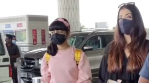 Watch: Aishwarya Rai holds daughter Aaradhya’s hand at Mumbai airport, netizen says, “let the girl be herself…”