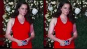 Watch: Kangana Ranaut looks spicy red hot in plunging neckline gown at Aayush Sharma’s bash, netizens love it