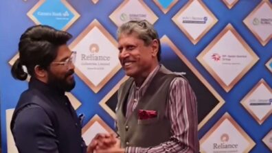 Watch: Superstar Allu Arjun meets former Indian cricketer Kapil Dev, see viral footage