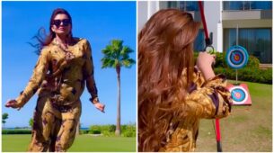 Watch: Urvashi Rautela gives sneak-peek into Diwali celebrations from Australia, fans love it