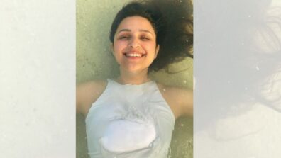 Water Girl: Parineeti Chopra looks dreamy in a white swimsuit, and says “I wanna be a fish”