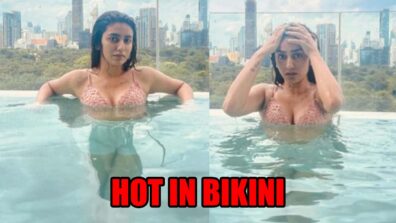 Wink girl Priya Prakash Varrier takes a dip in a pool, fans feel the heat