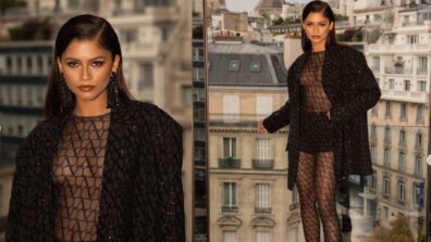Zendaya Looks Breathtaking In A Sheer Bodysuit As She Appears At Paris Fashion Week