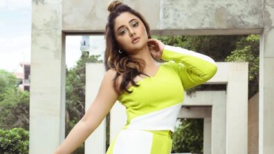 Rashami Desai is feisty babe in abstract neon co-Ord set