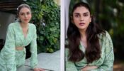 Aditi Rao Hydari Nails The Green Monochrome Outfit Stealing Hearts Of Her Fans