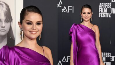 AFI 2022: Selena Gomez sparks in lilac satin one-shoulder gown with glittery pumps