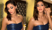 Ananya Panday Gives BTS Of Her Hottest Blue Metallic Bralette With A See-through Skirt Look For Ramp