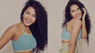 Anupama Parameswaran springs into floral dream, looks vibrant in bralette and midi skirt