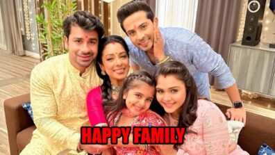 Anupamaa actress Rupali Ganguly bonds with her on-screen happy family