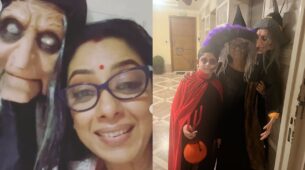 Anupamaa Halloween Celebration: Rupali Ganguly does the unimaginable, see viral on-location footage