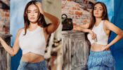 Sunkissed: Anushka Sen is shining bright like diamond in white crop and blue bohemian skirt, we are crushing