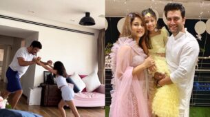 Watch: Sharad Kelkar and his daughter fighting ‘wrestling match’ at home is the cutest thing you will witness today