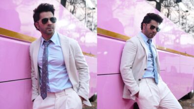 Check Out: Varun Dhawan Serves Some Dashing Looks In A White Blazer Suit, Says “I Like Pink”