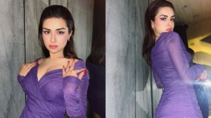 Avneet Kaur oozes ‘Wonder Woman’ vibes in purple deep-neck outfit, fans love deep shade lipstick