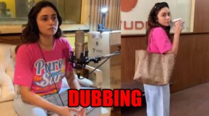 Back to Work: Amruta Khanvilkar shares BTS moment from dubbing studio, check now
